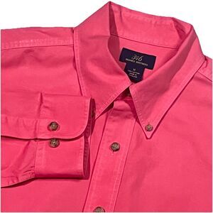 Brooks Brothers 346 Coral Long Sleeve Button Down Shirt Size Medium